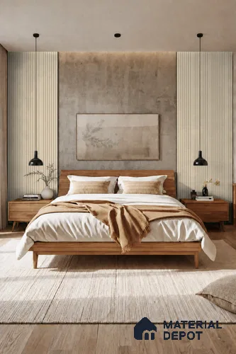 Linen Ivory 10 ft x 0.89 ft (3060x270 mm) Unic Design Interior & Exterior Wall & Ceiling Panel - 15 mm | Suitable for Balcony, Facade & Open Area | Width is Subjected to 5% Variation