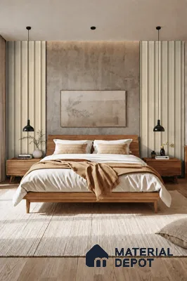 Linen Ivory 10 ft x 0.89 ft (3060x270 mm) Wave Design Interior & Exterior Wall & Ceiling Panel - 16 mm | Suitable for Balcony, Facade & Open Area | Width is Subjected to 5% Variation