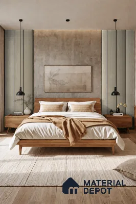 Linen Ivory 10 ft x 0.85 ft (3060x260 mm) Prism Dual Tone Design Interior & Exterior Wall & Ceiling Panel - 21 mm | Suitable for Balcony, Facade & Open Area | Width is Subjected to 5% Variation