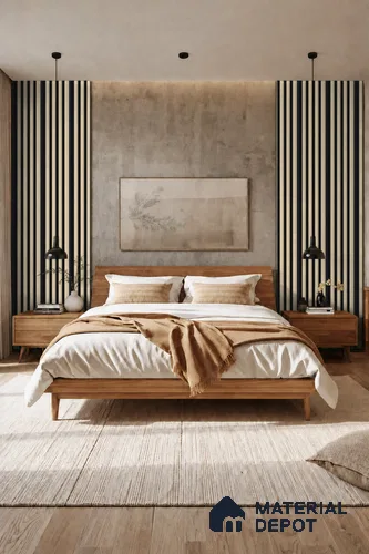Linen Ivory 10 ft x 0.7 ft (3060x215 mm) Dome Dual Black Design Interior & Exterior Wall & Ceiling Panel - 20 mm | Suitable for Balcony, Facade & Open Area | Width is Subjected to 5% Variation