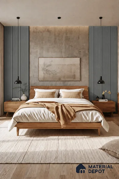 Linen Grey 10 ft x 0.85 ft (3060x260 mm) Prism Dual Tone Design Interior & Exterior Wall & Ceiling Panel - 21 mm | Suitable for Balcony, Facade & Open Area | Width is Subjected to 5% Variation
