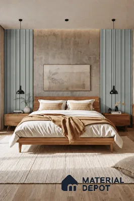 Cloud Grey 10 ft x 0.89 ft (3060x270 mm) Wave Pastel Design Interior & Exterior Wall & Ceiling Panel - 16 mm | Suitable for Balcony, Facade & Open Area | Width is Subjected to 5% Variation