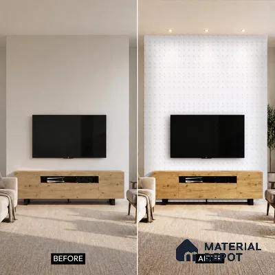 Dove Grey Marble Look PN 00524 9.5 ft x 4.8 inch Charcoal Panel - 12 mm | Suitable for Feature Wall, TV Unit & Living Room | Width is Subjected to 5% Variation