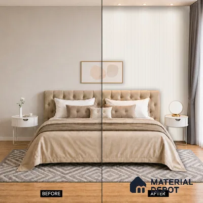 Dove Grey Plain Colour Look PN 00644 8 ft x 4.8 inch Charcoal Panel - 11 mm | Suitable for Feature Wall, TV Unit & Living Room | Width is Subjected to 5% Variation