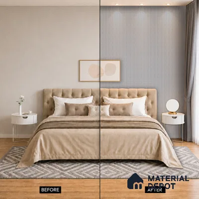 Cloud Grey Stone Look PN 03049 8 ft x 4.8 inch Charcoal Panel -  mm | Suitable for Feature Wall, TV Unit & Living Room | Width is Subjected to 5% Variation