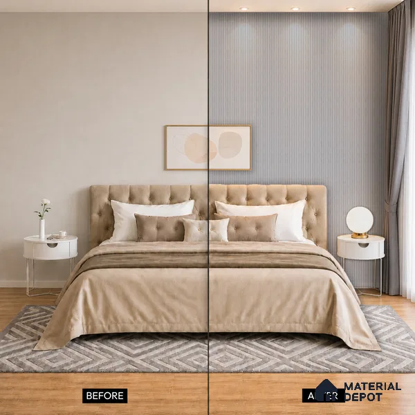 Cloud Grey Stone Look PN 03049 8 ft x 4.8 inch Charcoal Panel -  mm | Suitable for Feature Wall, TV Unit & Living Room | Width is Subjected to 5% Variation