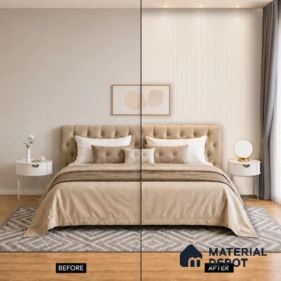 Dove Grey Plain Colour Look PN 03365 8 ft x 4.8 inch Charcoal Panel - 11 mm | Suitable for Feature Wall, TV Unit & Living Room | Width is Subjected to 5% Variation
