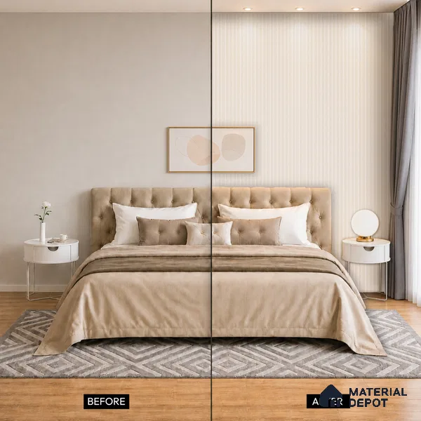 Dove Grey Plain Colour Look PN 03365 8 ft x 4.8 inch Charcoal Panel - 11 mm | Suitable for Feature Wall, TV Unit & Living Room | Width is Subjected to 5% Variation