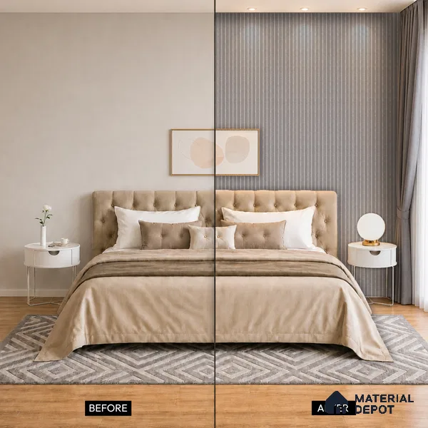 Silver Grey Cement Look PN 03366 8 ft x 4.8 inch Charcoal Panel - 11 mm | Suitable for Feature Wall, TV Unit & Living Room | Width is Subjected to 5% Variation