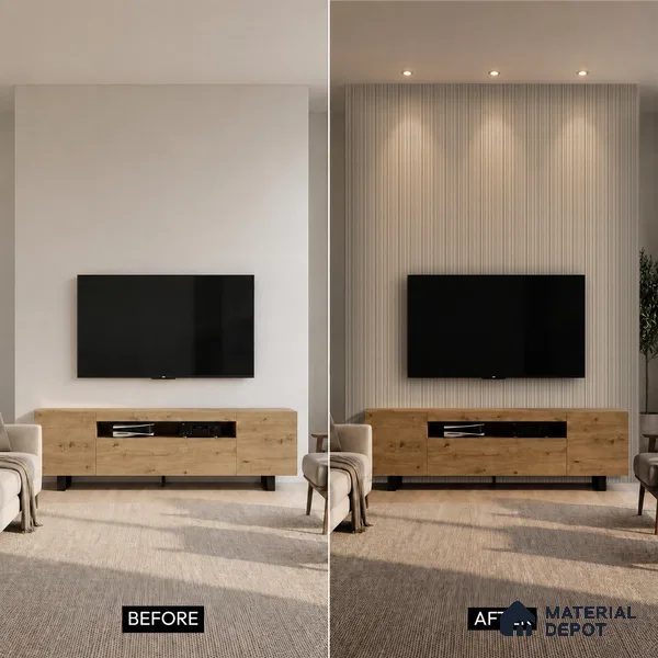 Mocha Brown Plain Colour Look PN 03545 9.5 ft x 4.7 inch Charcoal Panel - 12 mm | Suitable for Feature Wall, TV Unit & Living Room | Width is Subjected to 5% Variation