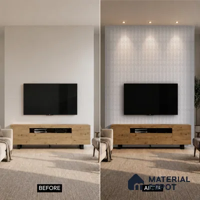 Dove Grey Marble Look PN 03555 9.5 ft x 4.7 inch Charcoal Panel - 12 mm | Suitable for Feature Wall, TV Unit & Living Room | Width is Subjected to 5% Variation
