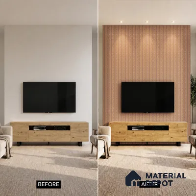 Mocha Brown Luxury Look PN 03560 9.5 ft x 4.8 inch Charcoal Panel - 11 mm | Suitable for Feature Wall, TV Unit & Living Room | Width is Subjected to 5% Variation