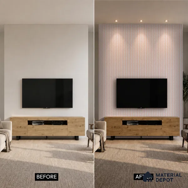 Dove Grey Luxury Look PN 06078 9.5 ft x 4.6 inch Charcoal Panel - 8 mm | Suitable for Feature Wall, TV Unit & Living Room | Width is Subjected to 5% Variation