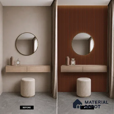 Wooden Look PN 06814 9.2 ft x 4.8 inch Charcoal Panel - 12 mm | Suitable for Living Room, Bedroom & TV Cabinet | Width is Subjected to 5% Variation