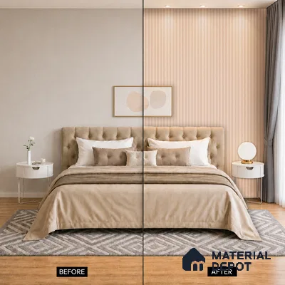 Wooden Look PN 07056 9.5 ft x 4.9 inch Charcoal Panel - 8 mm | Suitable for Feature Wall, TV Unit & Living Room | Width is Subjected to 5% Variation