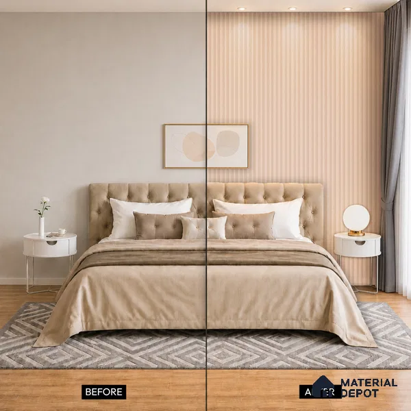 Wooden Look PN 07056 9.5 ft x 4.9 inch Charcoal Panel - 8 mm | Suitable for Feature Wall, TV Unit & Living Room | Width is Subjected to 5% Variation