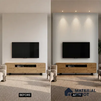 Dove Grey Patterned Look PN 07081 10 ft x 4.9 inch Charcoal Panel - 6 mm | Suitable for Feature Wall, TV Unit & Living Room | Width is Subjected to 5% Variation