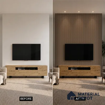 Onyx Black Marble Look PN 07088 10 ft x 4.9 inch Charcoal Panel - 6 mm | Suitable for Feature Wall, TV Unit & Living Room | Width is Subjected to 5% Variation