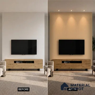 Wooden Look PN 07097 10 ft x 4.9 inch Charcoal Panel - 6 mm | Suitable for Feature Wall, TV Unit & Living Room | Width is Subjected to 5% Variation