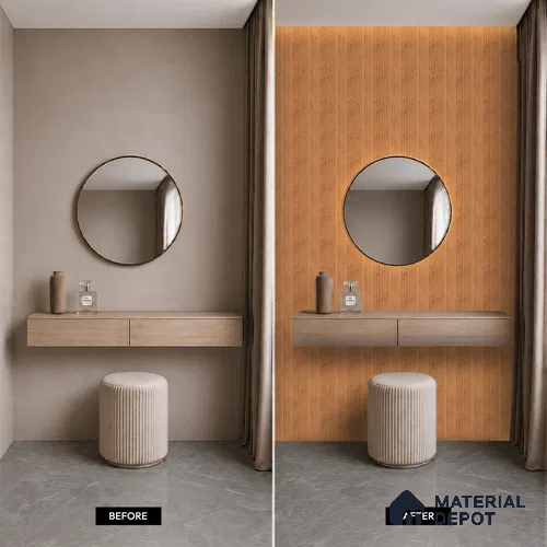 Wooden Look PN 07391 8 ft x 9.6 inch PVC Panel - 10 mm | Suitable for Living Room, Bedroom & Office | Width is Subjected to 5% Variation