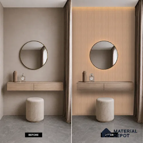 Wooden Look PN 07396 8 ft x 9.6 inch PVC Panel - 10 mm | Suitable for Living Room, Bedroom & Office | Width is Subjected to 5% Variation