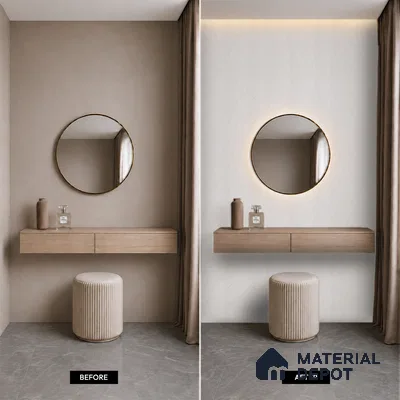 Wooden Look PN 07410 8 ft x 12 inch PVC Panel - 10 mm | Suitable for Living Room, Bedroom & Office | Width is Subjected to 5% Variation