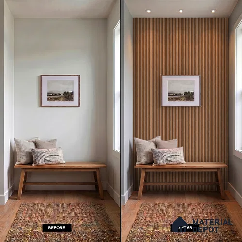 Wooden Look PN 07497 8 ft x 6 inch PVC Panel - 10 mm | Suitable for Living Room, Bedroom & Office | Width is Subjected to 5% Variation