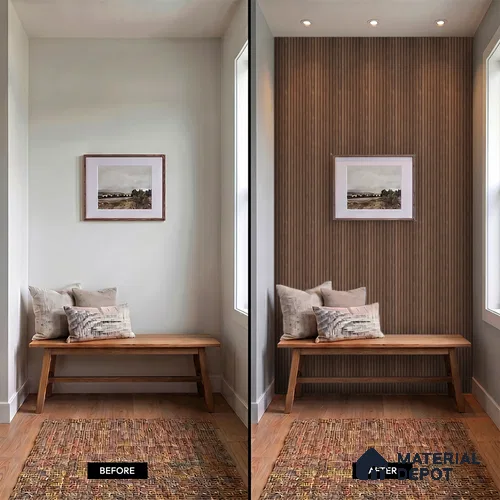 Wooden Look PN 07499 8 ft x 6 inch PVC Panel - 10 mm | Suitable for Living Room, Bedroom & Office | Width is Subjected to 5% Variation