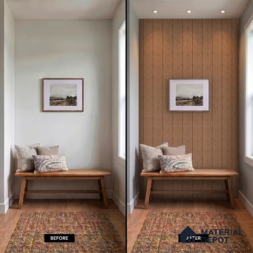 Wooden Look PN 07502 8 ft x 6 inch PVC Panel - 10 mm | Suitable for Living Room, Bedroom & Office | Width is Subjected to 5% Variation