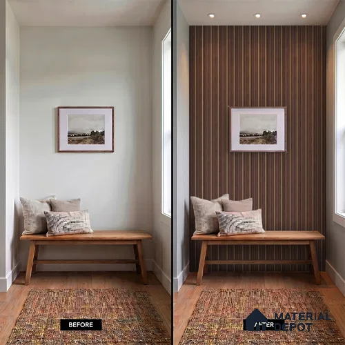 Wooden Look PN 07505 8 ft x 6 inch PVC Panel - 10 mm | Suitable for Living Room, Bedroom & Office | Width is Subjected to 5% Variation