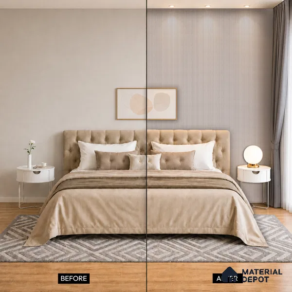 Cloud Grey Stone Look PN 07594 9.5 ft x 4.9 inch Charcoal Panel - 12 mm | Suitable for Feature Wall, TV Unit & Living Room | Width is Subjected to 5% Variation