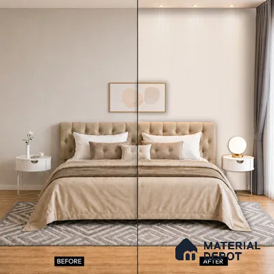 Dove Grey Fabric Look PN 07600 9.5 ft x 4.9 inch Charcoal Panel - 12 mm | Suitable for Feature Wall, TV Unit & Living Room | Width is Subjected to 5% Variation