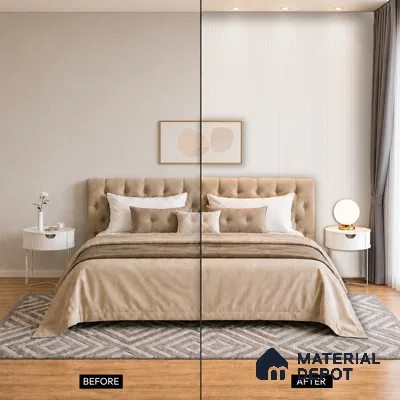 Dove Grey Plain Colour Look PN 07603 9.5 ft x 4.9 inch Charcoal Panel - 12 mm | Suitable for Feature Wall, TV Unit & Living Room | Width is Subjected to 5% Variation