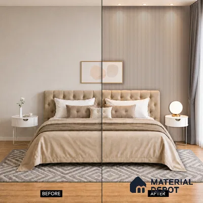 Basalt Grey Plain Colour Look PN 07604 9.5 ft x 4.9 inch Charcoal Panel - 12 mm | Suitable for Feature Wall, TV Unit & Living Room | Width is Subjected to 5% Variation