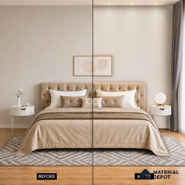 Light Grey Stone Look PN 07607 9.5 ft x 4.9 inch Charcoal Panel - 12 mm | Suitable for Feature Wall, TV Unit & Living Room | Width is Subjected to 5% Variation