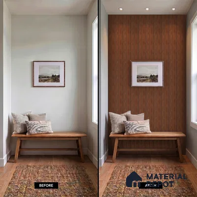 Wooden Look PN 07694 9.1 ft x 4.9 inch Charcoal Panel - 12 mm | Suitable for Living Room, Bedroom & TV Cabinet | Width is Subjected to 5% Variation
