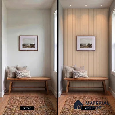 Wooden Look PN 07702 9.1 ft x 4.9 inch Charcoal Panel - 12 mm | Suitable for Living Room, Bedroom & TV Cabinet | Width is Subjected to 5% Variation