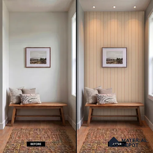 Wooden Look PN 07702 9.1 ft x 4.9 inch Charcoal Panel - 12 mm | Suitable for Living Room, Bedroom & TV Cabinet | Width is Subjected to 5% Variation