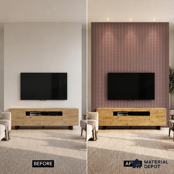 Wooden Look PN 00533 8 ft x 6.2 inch Charcoal Panel - 6 mm | Suitable for Feature Wall, TV Unit & Living Room | Width is Subjected to 5% Variation