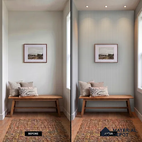 Dove Grey Plain Colour Look PN 00619 8 ft x 4.9 inch Charcoal Panel - 11 mm | Suitable for Feature Wall, TV Unit & Living Room | Width is Subjected to 5% Variation