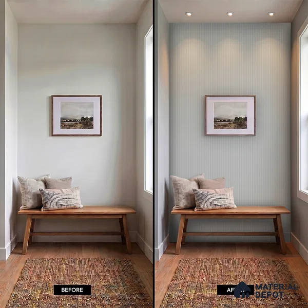 Dove Grey Plain Colour Look PN 00619 8 ft x 4.9 inch Charcoal Panel - 11 mm | Suitable for Feature Wall, TV Unit & Living Room | Width is Subjected to 5% Variation
