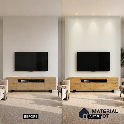 Ash Grey Plain Colour Look PN 00630 8 ft x 4 inch Charcoal Panel - 11 mm | Suitable for Feature Wall, TV Unit & Living Room | Width is Subjected to 5% Variation