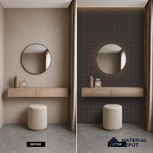 Wooden Look PN 00655 8 ft x 4.8 inch Charcoal Panel - 11 mm | Suitable for Feature Wall, TV Unit & Living Room | Width is Subjected to 5% Variation