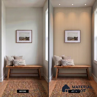 Wooden Look PN 00669 8 ft x 4.8 inch Charcoal Panel - 11 mm | Suitable for Feature Wall, TV Unit & Living Room | Width is Subjected to 5% Variation