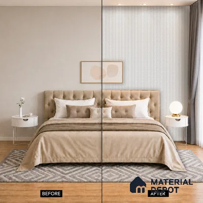 Light Grey Cement Look PN 06088 9.5 ft x 4.6 inch Charcoal Panel - 8 mm | Suitable for Feature Wall, TV Unit & Living Room | Width is Subjected to 5% Variation