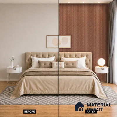 Wooden Look PN 06790 8 ft x 4.9 inch Charcoal Panel - 12 mm | Suitable for Living Room, Bedroom & TV Cabinet | Width is Subjected to 5% Variation