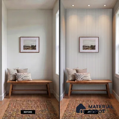 Dove Grey Plain Colour Look PN 06805 8 ft x 4.9 inch Charcoal Panel - 12 mm | Suitable for Living Room, Bedroom & TV Cabinet | Width is Subjected to 5% Variation