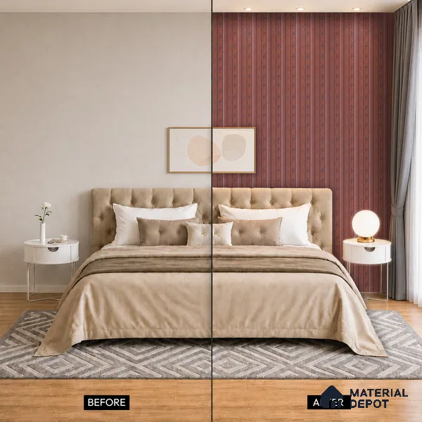 Wooden Look PN 06817 9.2 ft x 4.8 inch Charcoal Panel - 12 mm | Suitable for Living Room, Bedroom & TV Cabinet | Width is Subjected to 5% Variation