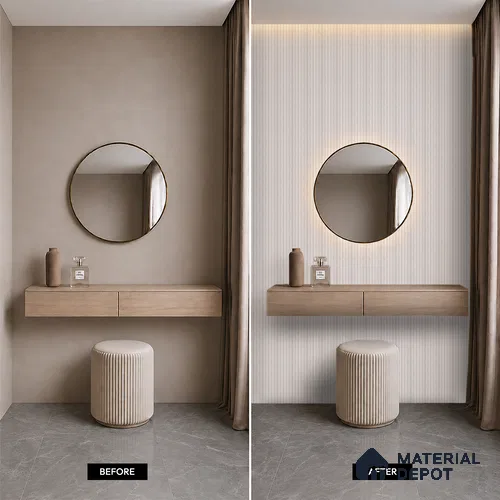 Dove Grey Marble Look PN 06885 9.2 ft x 6.1 inch Charcoal Panel - 16 mm | Suitable for Living Room, Bedroom & TV Cabinet | Width is Subjected to 5% Variation