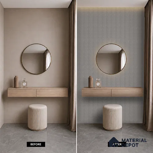 Cloud Grey Marble Look PN 06902 8 ft x 6 inch Charcoal Panel - 6 mm | Suitable for Living Room, Bedroom & TV Cabinet | Width is Subjected to 5% Variation
